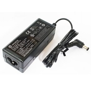 엘지 모니터 호환 어댑터 19V 1.3A 25W 연결잭 직경 6.5X4.4mm, 1개