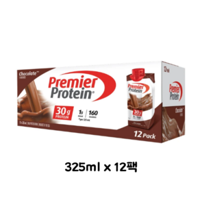 코스트코 프리미어 단백질 30g 보충제 초코맛 Pemie Potein Dink 구매대행, 12개, 325ml