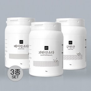 가성비가 브랜드다 베이킹소다+과탄산소다+구연산 천연세제 세트