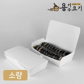 샤인팩 일회용 종이도시락 샐러드 햄버거 김밥 떡 포장용기 무지 2호(100개)