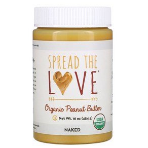 Spread The Love 유기농 땅콩 버터 네이키드 454g(16oz)