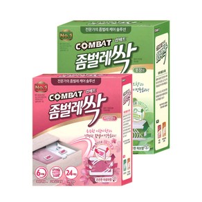 컴배트 좀벌레싹 허브 옷장 6개입 + 아로마 서랍장 24개입, 1세트