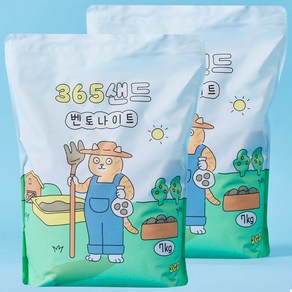 3651 365샌드 고양이모래 벤토나이트, 7kg, 2개