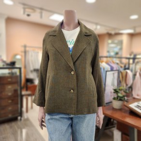 BCBG O온리밋 린넨JK 재킷 B4B3J101 45 [KHAKI]