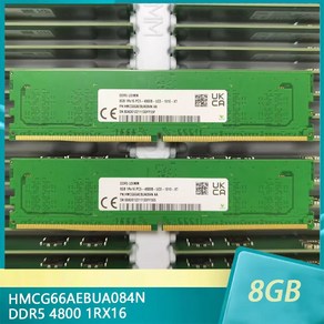 SK 하이닉스 HMCG66AEBUA084N RAM 8G 8GB DDR5 4800 데스크탑 메모리 1RX16 PC5-4800 1 개, 01 8GB, 1개