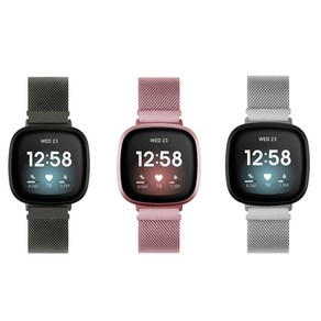 FITBIT VERSA3 핏빗버사3 스테인리스 시계줄/커버, 1개, 실버L사이즈