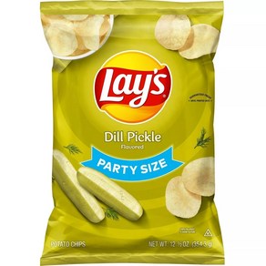 [미국직배송]레이스 피클맛 감자칩 대용량 354.3g Lay's Potato Chips Dill Pickle Flavo Paty, 1개