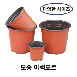 모종 화분 연질 이색포트 (10cm/15cm/18cm)