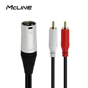 맥라인 2RCA to XLR 캐논 Y 케이블 50cm MC-HA37