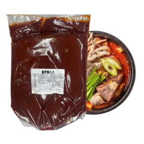 얼큰탕소스 얼큰소스 얼큰육수 양평해장국소스 해장국소스 얼큰순대국, 1개, 2kg