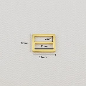 납짝 끈조절 버클 왈자 조래개 24K골드, 1개, 21mm