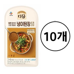 CJ제일제당 다담 냉이된장찌개양념, 140g, 10개