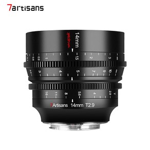 7atisans 14mm T2.9 풀프레임 초광각 시네 렌즈, L 마운트