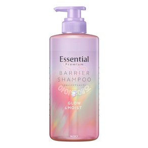 일본 Essential 에센셜 프리미엄 수분 베리어 샴푸 글로우&모이스트 450ml 보틀 본품, 1개