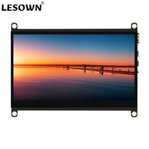 라즈베리 파이 7인치 터치 스크린 LCD 모듈 듀얼 스피커 7인치 IPS 패널 1024X600 USB 전원 라즈베리 파이 터치 디스플레이, 7 inch