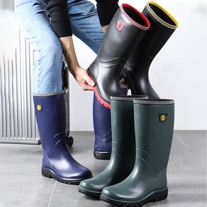 남자 남성 방수 패션 장화 레인부츠 방수신발 rainboots