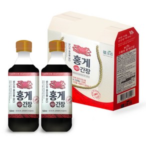 웰크리 홍게간장 500mlx2p 어간장 선물세트 [원산지:국산], 2개, 500ml