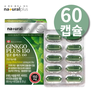 징코산 징코메디 징코플러스 GINKO 은행잎추출물 기억력 뇌건강 혈행개선 영양제, 60정, 1개