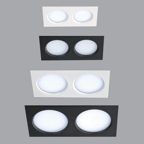 지앤비 인테리어매입등 [ALL] LED COB 오목멀티 매입등 3W 7W 12W 18W, 블랙-240 주백색