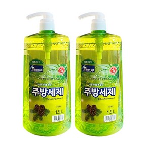 클린업 피톤치드 주방세제 1.5L 용기, 2개