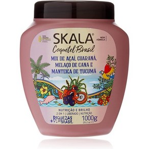 일본직발송 6. SKALA(스칼라) SKALA COQUETEL BRASIL 스칼라 칵테일 브라질 헤어 트리트먼트 1000G 비건 1, 1 킬로그램 X 1, One Colo, 1개