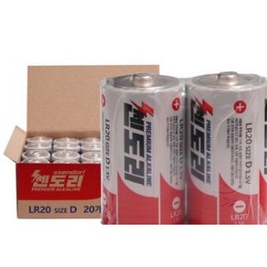 쎈도리 알칼라인 건전지 LR20 SIZE D 1.5V