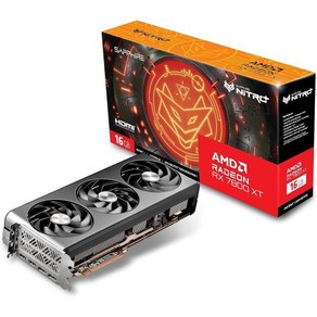 Sapphie 113300120G Nito AMD Radeon RX 7800 XT 게이밍 그래픽 카드 16GB GDDR6 RDNA 3, 1개