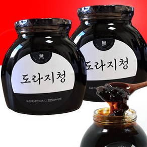 [파피샵]약초인 국내산 도라지청 프리미엄 650g 무색소 무설탕, 2개, 1개입