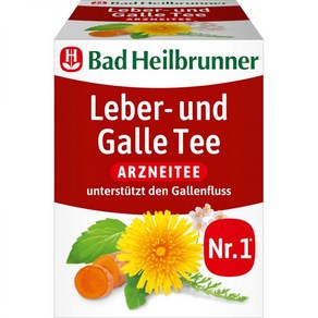 [4008137002603] Bad HeIlbunne 배드 하일브루너 약용차 간 담낭차(8봉지) 14g, 1개