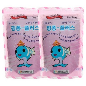 아쿠아플러스 핑퐁플러스 금붕어 사료, 150g, 2개