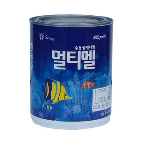 KCC 숲으로홈앤멀티멜 반광 백색 0.9L 친환경 다용도페인트 내부용, 900ml, 1개