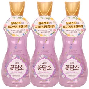 샤프란 꽃담초 섬유유연제 라벤더&파인 1L, 3개