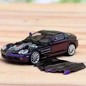 Stance Huntes 1:64 메르세데스 벤츠 SLR - 카멜레온 (엔진룸 오픈), 1개