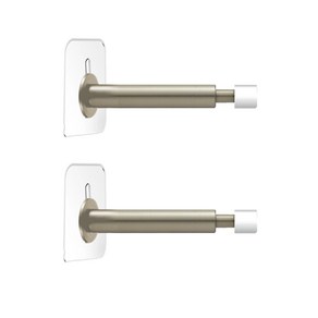 베이루 무타공 스프링 도어스토퍼 도어스톱 그레이, 2개