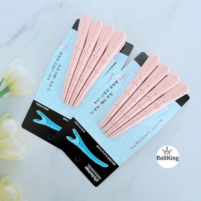 [롤킹]바다가핀셋 드라이 커트 핀셋 4P 미용실 집게핀 11컬러, 피치, 1개, 피치