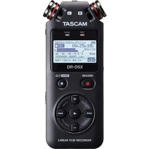 TASCAM DR-05X USB PCM USB Youtube ASMR 2496 (태스컴) 오디오 인터페이스 탑재 스테레오 리니어 레코더 핸디 레코더 마이크