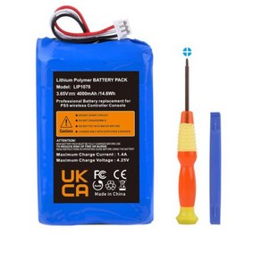 소니호환 PS5 컨트롤러용 대용량 배터리 듀얼센스 게임 컨트롤러 4000mAh LIP1078, [01] 1 Battey, 1개, 1개입