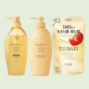 츠바키 프리미엄 볼륨앤리페어 샴푸450ml+컨디셔너450ml+샴푸리필팩300ml 1세트 1200ml, 1개