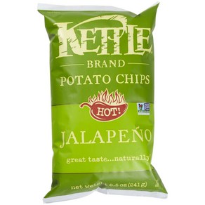 Kettle Band Jalapeno Potato Chips 8.5 oz 케틀 브랜드 할라피뇨 감자칩 8.5온스, 240g, 1개