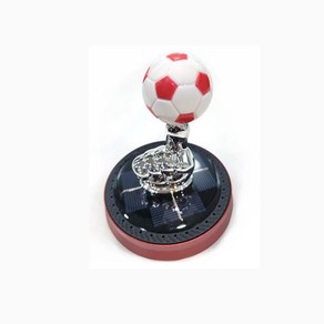 [소소마루] 차량인테리어 온더핑거 태양열 축구공 회전 선물용 방향제 (선택) TP0000GRW, 1개, 레드-블랙체리 10ml