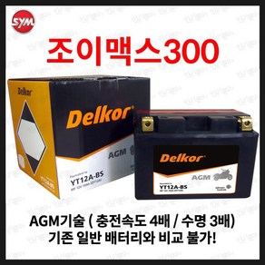 SYM 조이맥스 300i JOYMAX 300 조이맥스300 배터리, 1개