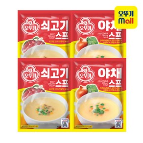 오뚜기 쇠고기 스프 80g x 2p + 야채 스프 80g x 2p