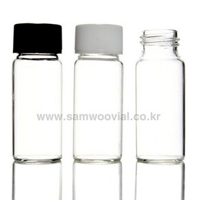 스크류캡바이알 30ml(30x75)+테프론캡 블랙 10개