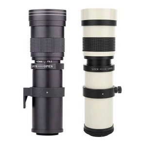 카메라 초망원 광각렌즈 콘서트 고배율 900mm F8 500mm, 캐논EF / 화이트