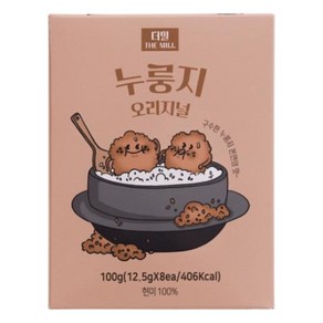 풀무원 누룽지 오리지널 100g(12.5g*8) 분좋카 탕비실 쏘울푸드, 1개, 100g