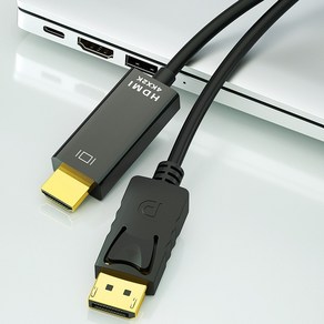 오앤오 HDMI케이블 DP to HDMI 케이블 모니터 1.8M 3M 4K 2K지원