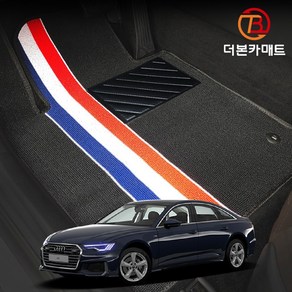 아우디 A6 확장형 디자인 코일매트 트랩매트 바닥 발판 깔판 발매트 C6 C7 C8 세단 아반트 웨건, A6 7세대 아반트 (16.5~19.9), 1열만제작(운전석+조수석), T블랙(T-Black)