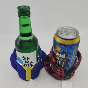 패딩컵홀더 블루 보온 보냉 캠핑 컵받침, 패딩컵홀더 레드, 1개