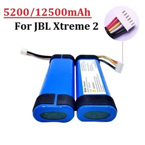 JBL Xteme2 블루투스 스피커 배터리 7.2V 5200 12500mAh SUN-INTE-103 2INR19 66-2 ID1019, 1)5200mah no tool, 1개