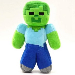 Minecafte 크리퍼 인형 봉제 장난감 좀비 오징어 Mooshoom Endeman Ocelot 스티브 양 아이 생일 선물, 15cm-23cm, 13, 1개